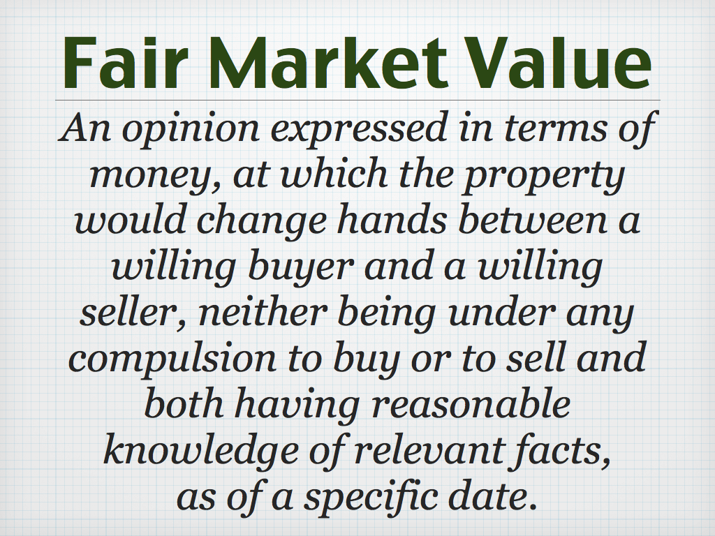 What's so Fair about Fair Market Value?